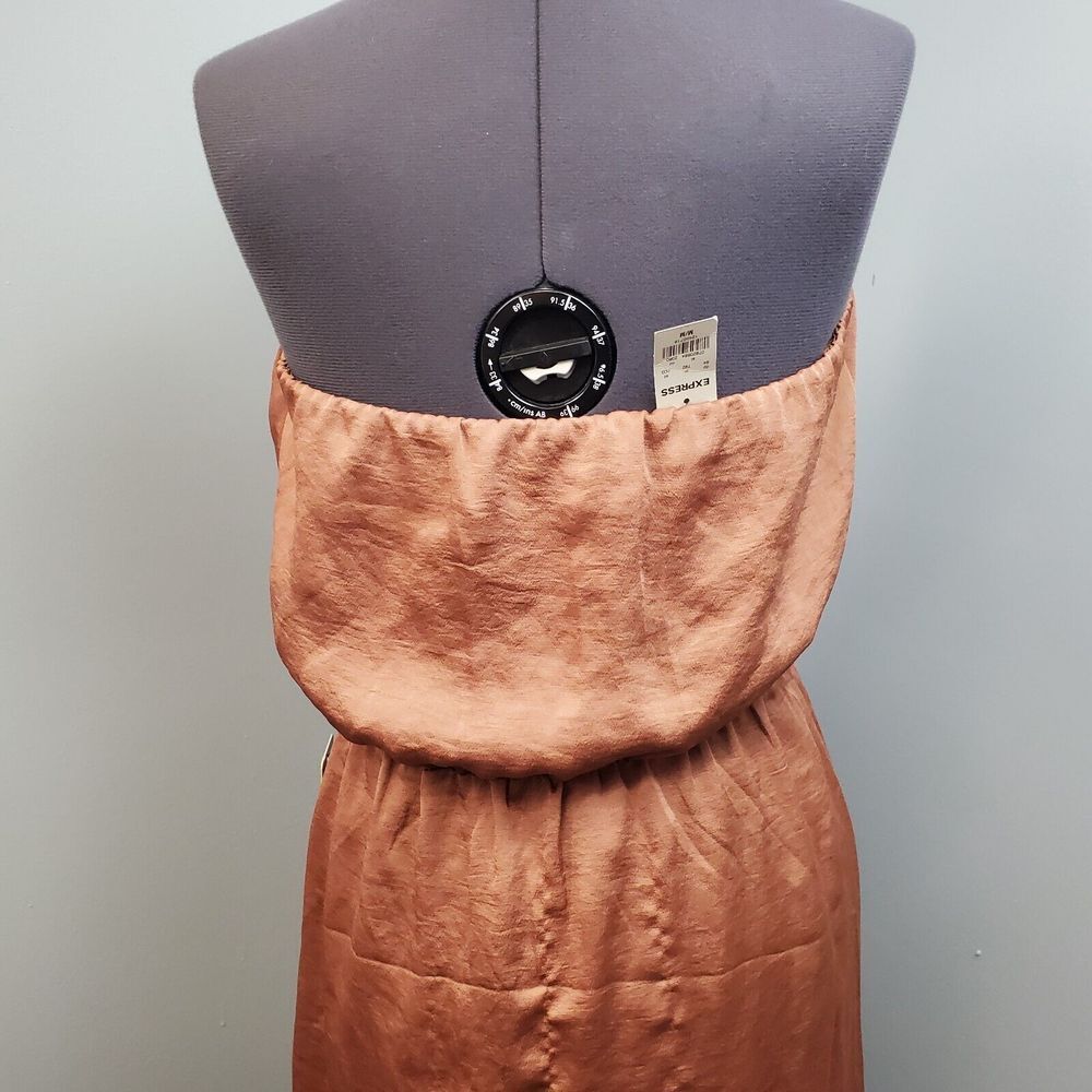 Express Rust Strapless Mini Dress - Picture 10 of 15